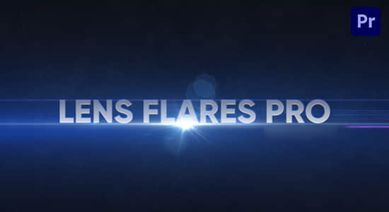 PR模板-9组镜头光晕闪光特效动画 Lens Flares Pro