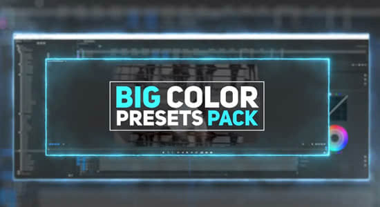 Premiere预设-52个电影渐变黑白VHS浓郁特殊风格调色预设 Big Color Presets Pack PR模板 第1张