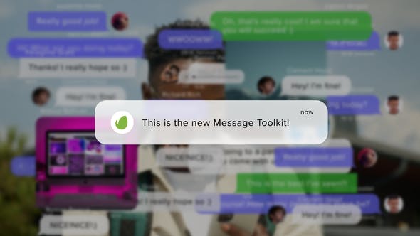 AE模板-手机聊天短信微信消息弹窗气泡动画 Message Toolkit