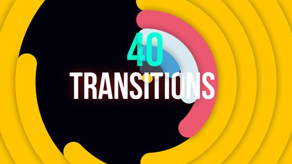 Premiere预设-44个彩色图形动画视频过渡转场 Minimal Colorful Transitions