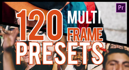 Premiere预设-120种多画换拼贴分屏预设 Multiframe Presets