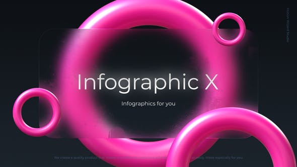 AE/PR模板-设计感十足三维信息数据图表展示介绍动画 Infographic X