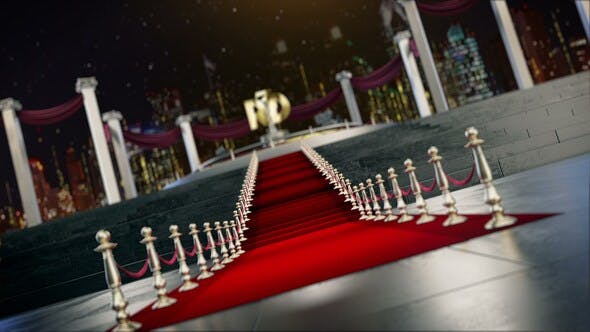AE模板-大气隆重颁奖地毯台阶logo开场动画