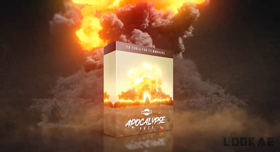 4K视频素材-150个世界末日灾难龙卷风海啸陨石爆炸视觉特效动画