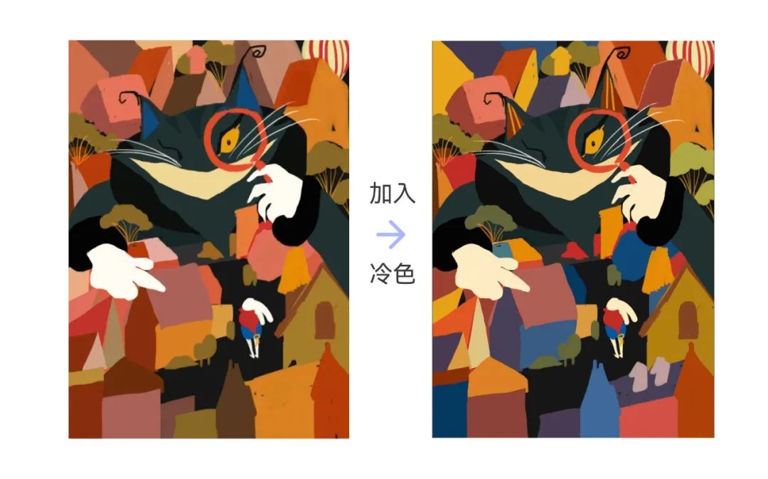 拟人动物童话粉彩风格插画_手绘教程-35