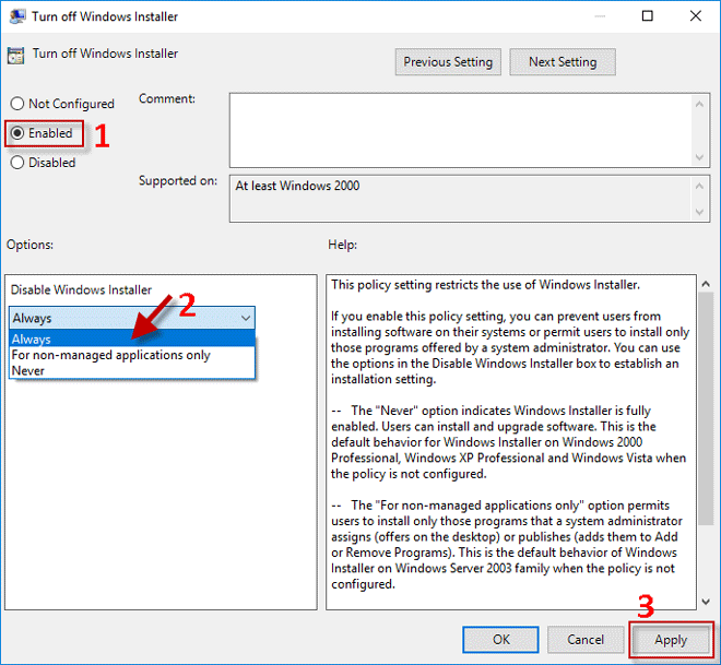 如何阻止用户在Windows10中安装软件-2