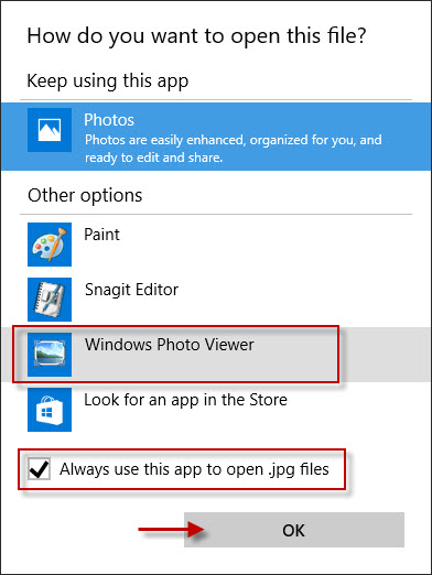 照片查看器在Windows10中的默认设置步骤-2