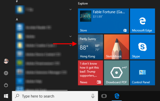 如何在Windows10中显示摄氏度温度-1