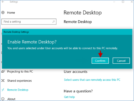 如何允许或禁止远程桌面连接到Windows10电脑-5