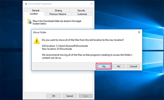 Windows10如何将下载文件夹迁移到其他盘-4