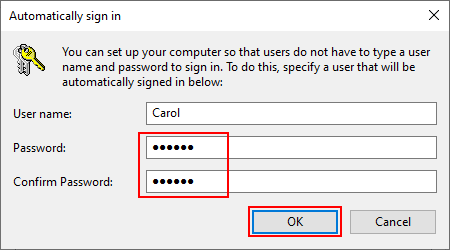 在Windows10中启用或禁用自动登录的3种方法-3
