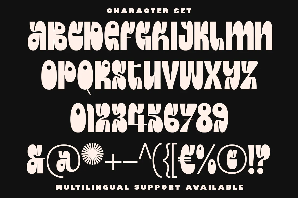 复古风格扭曲迷幻的英文装饰字体 - Escargot Spinach 设计字体 第4张