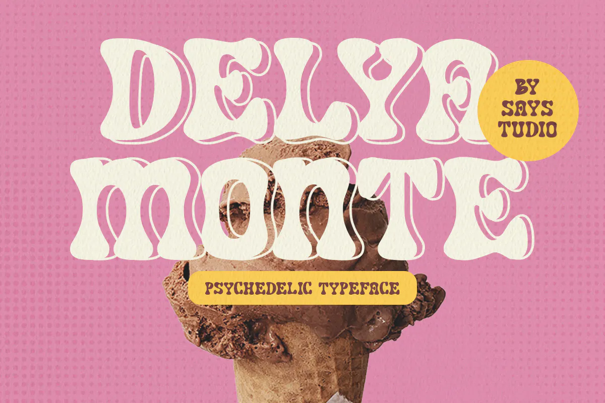 优雅奢华迷幻风格的英文装饰字体 - Delya Monte 设计字体 第1张