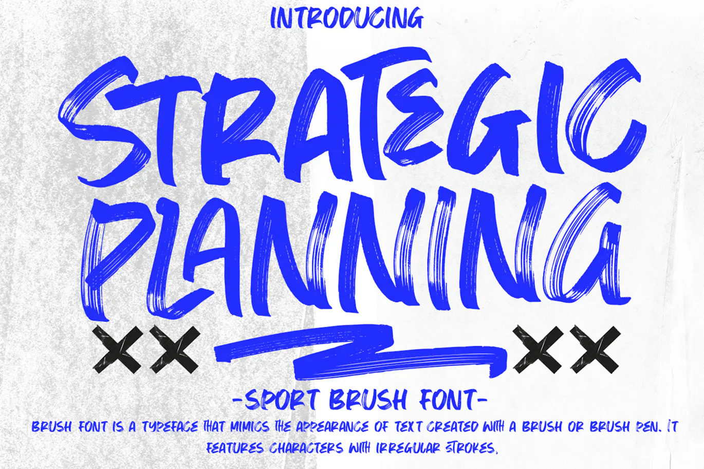 运动感英文手写画笔字体 - Strategic Planning 设计字体 第7张