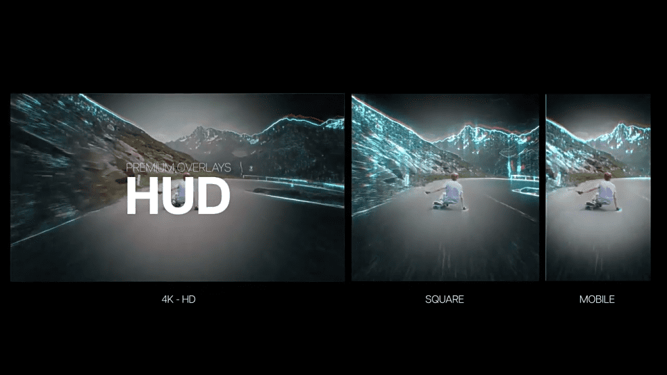 科技感HUD视觉效果叠加动画AE/PR模板 Premium Overlays HUD 视频包装 第5张
