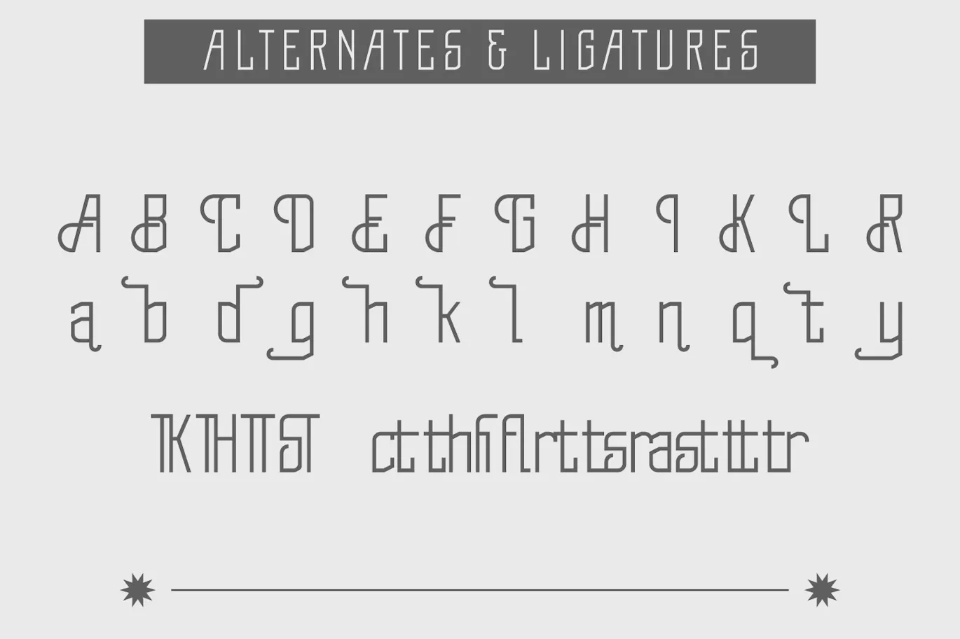 优雅的压缩窄体英文无衬线字体 - Lunnathix 设计字体 第7张