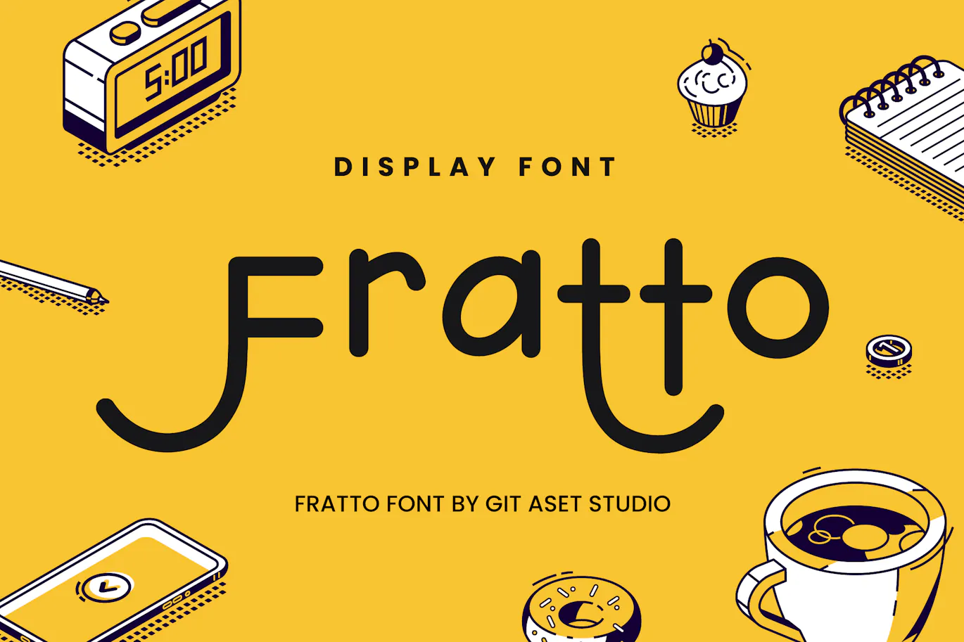 活力俏皮的英文无衬线字体 - Fratto 设计字体 第1张