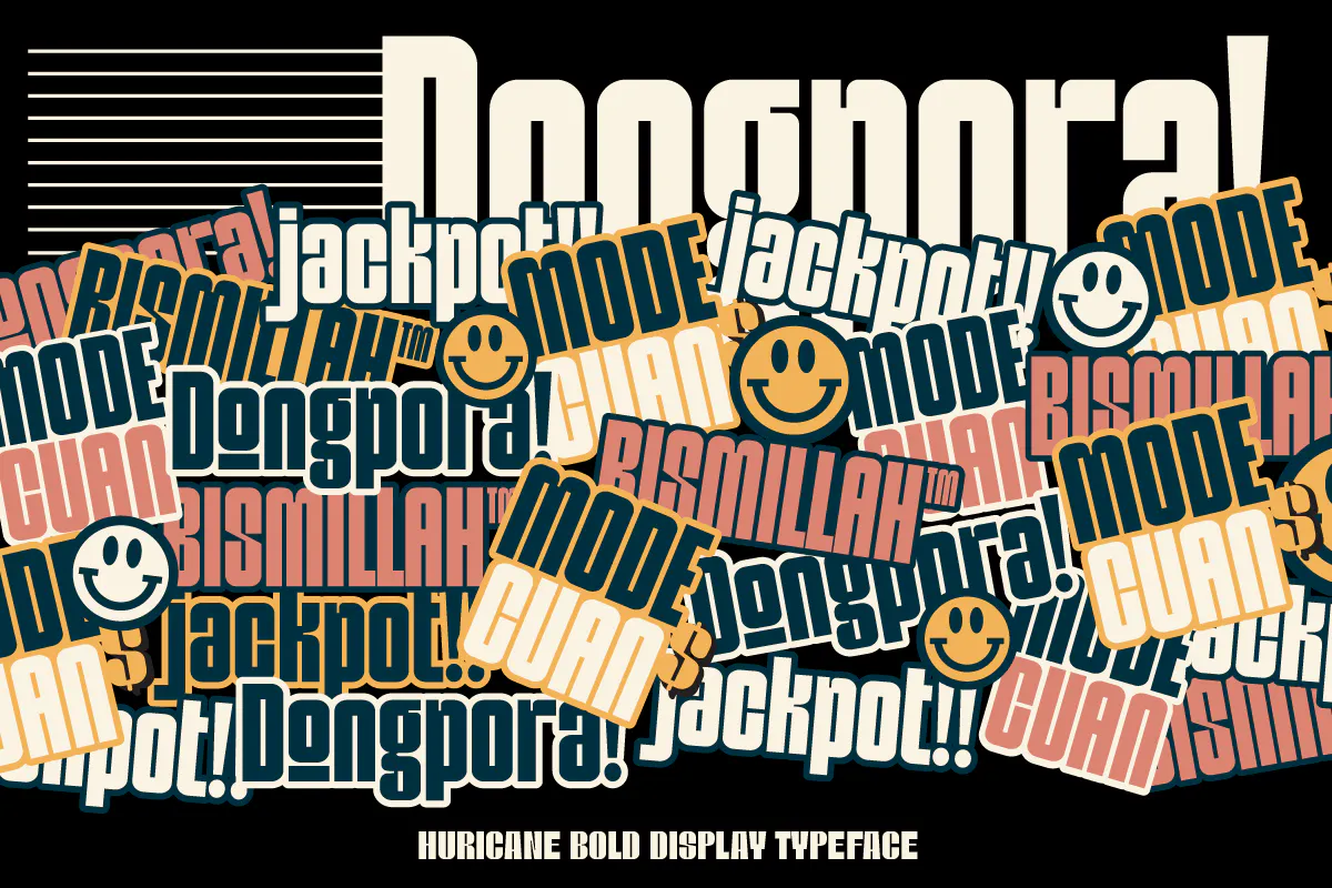 海报设计印刷类无衬线英文字体 - Dongpora 设计字体 第7张