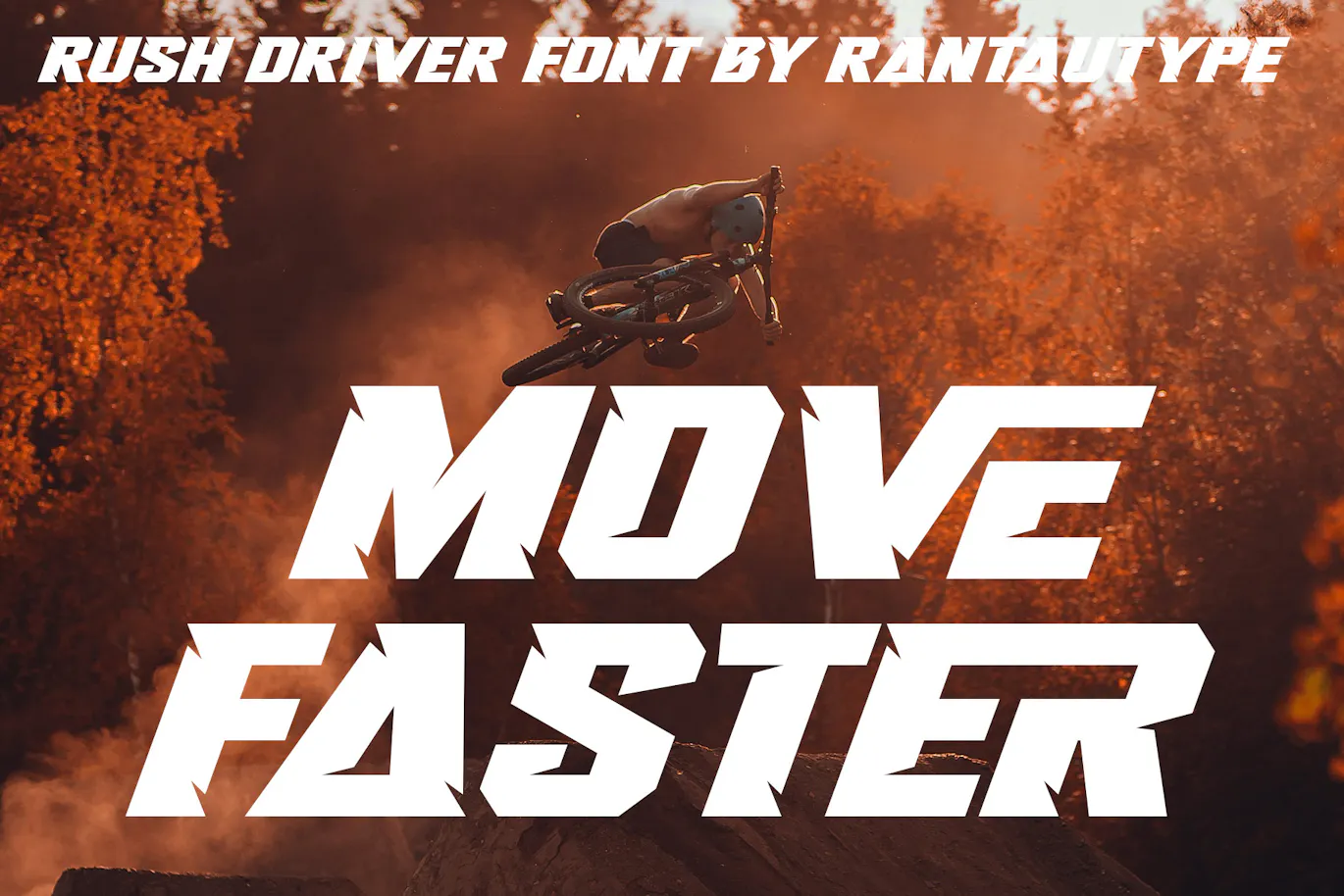 赛车品牌广告宣传的英文装饰字体 - Rush Driver 设计字体 第2张