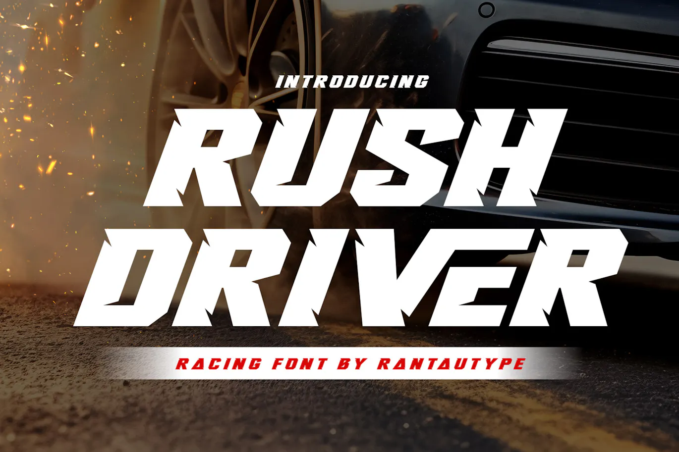 赛车品牌广告宣传的英文装饰字体 - Rush Driver 设计字体 第13张