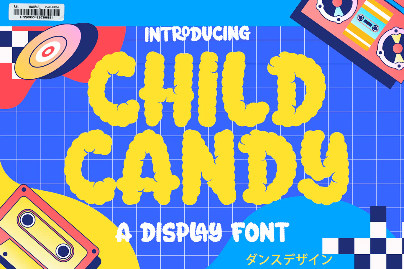 独特涂鸦气泡感英文标题糖果字体 - Child Candy 设计字体 第1张