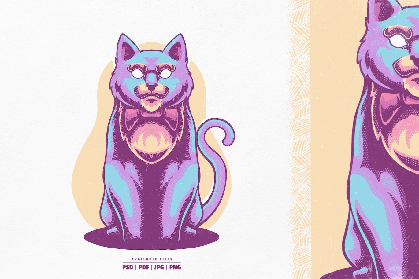 猫矢量插画 Cat Illustration-1