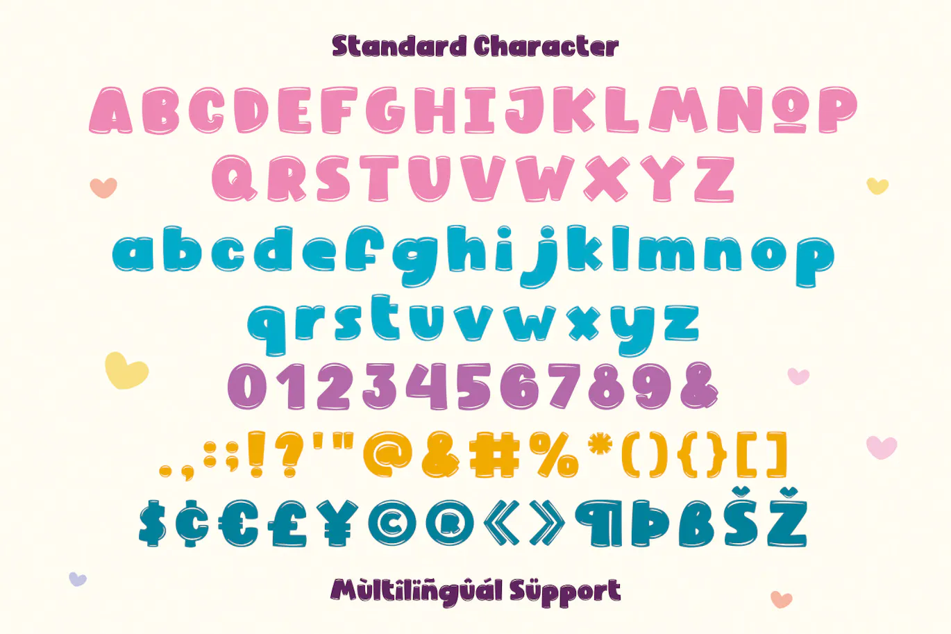 可爱、有趣和古怪的英文儿童手写装饰字体 - UNICORN 设计字体 第4张