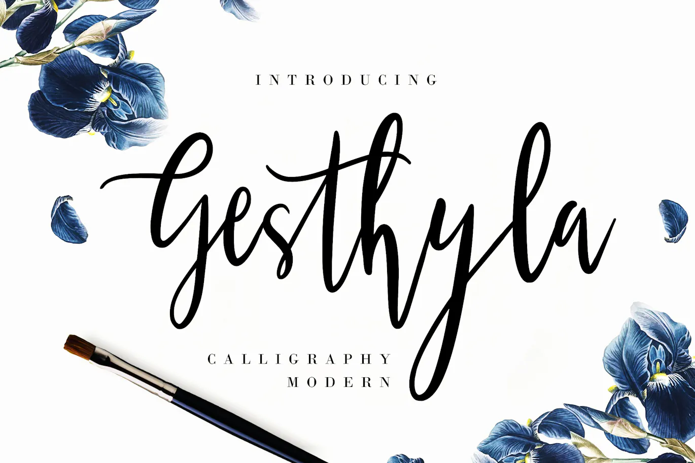 优雅自然的手写书法现代字体 - Gesthyla Calligraphy Wedding Font