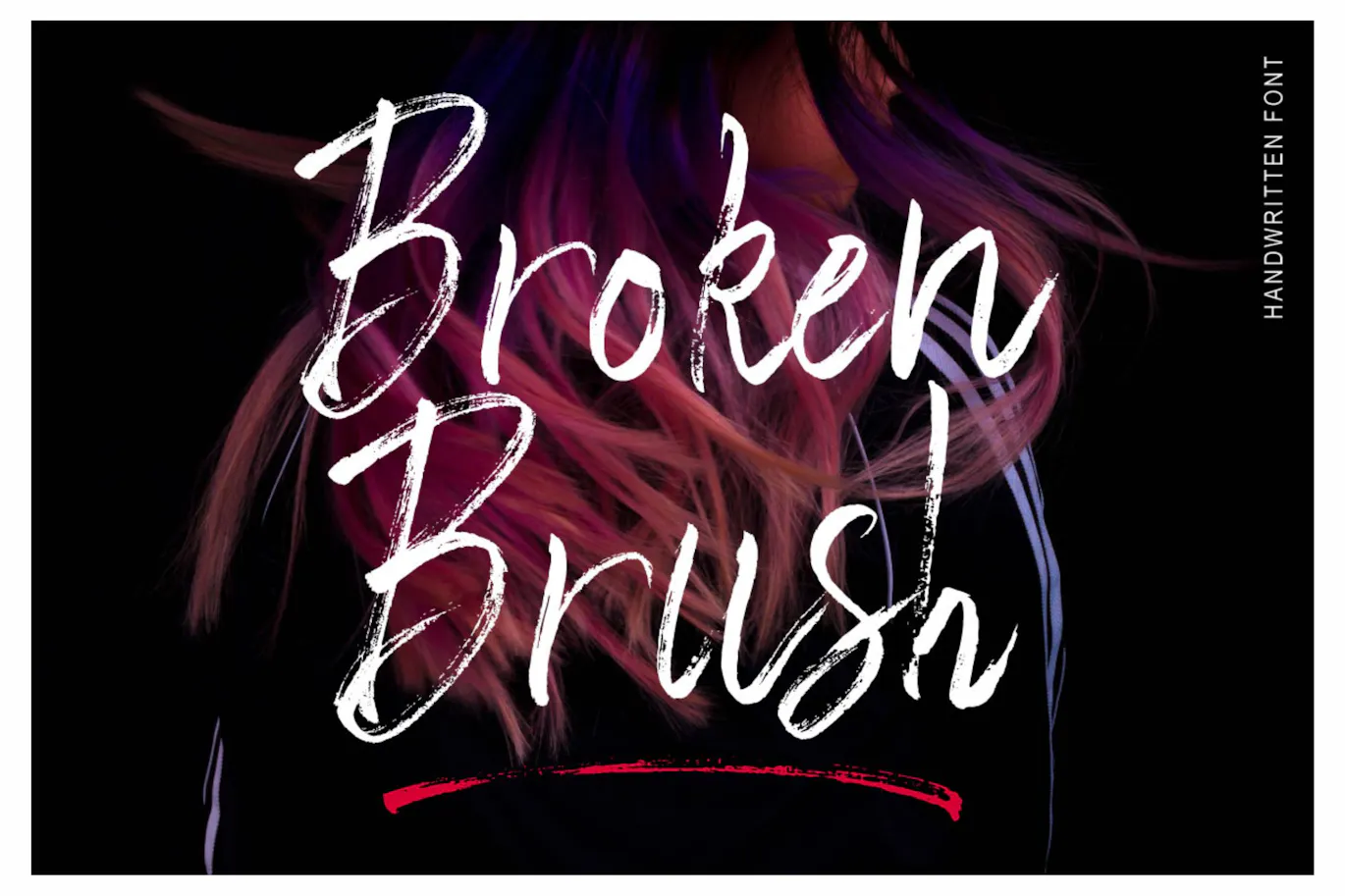 令人惊叹的手写签名风格英文字体 - Broken Brush 设计字体 第8张