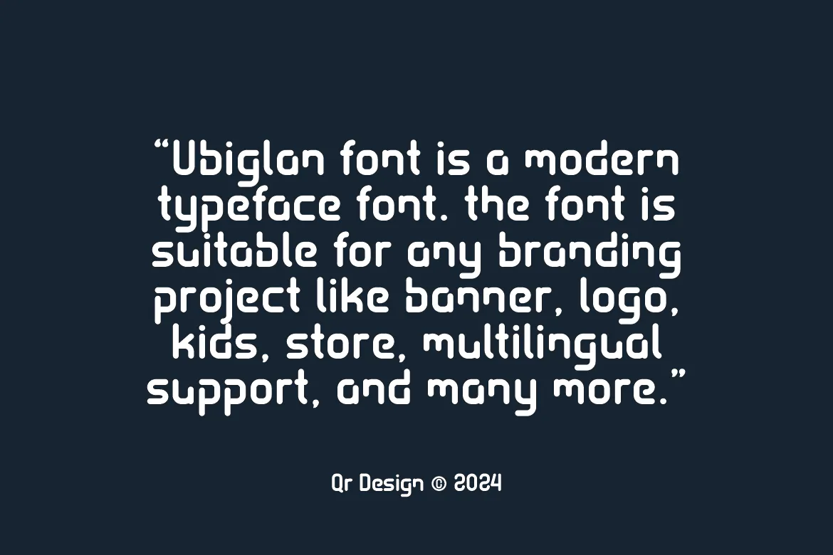 时尚品牌设计无衬线徽标字体 Ubiglan - Sans Modern Logo Font 设计字体 第8张