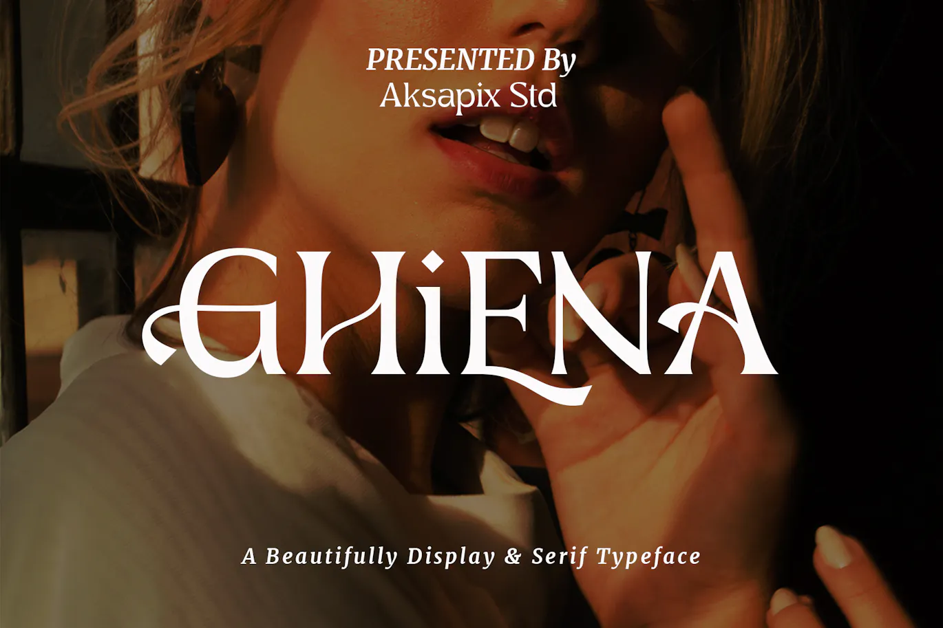 非常的精致优美可用于贺卡设计的英文字体 Ghiena - Display Serif Typeface 设计字体 第1张