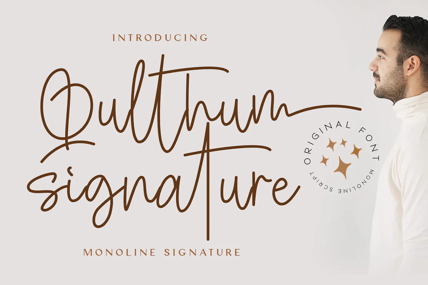 时尚优雅的手写字体 - Qulthum Signature 设计字体 第8张