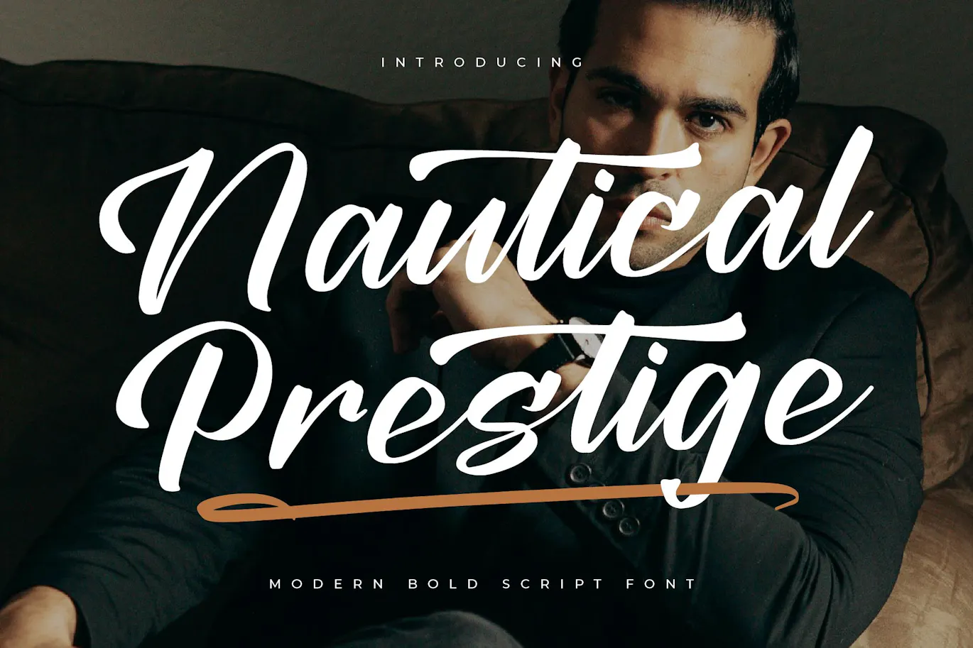 航海威望现代粗体字体 - Nautical Prestige Modern Bold Script Font 设计字体 第1张