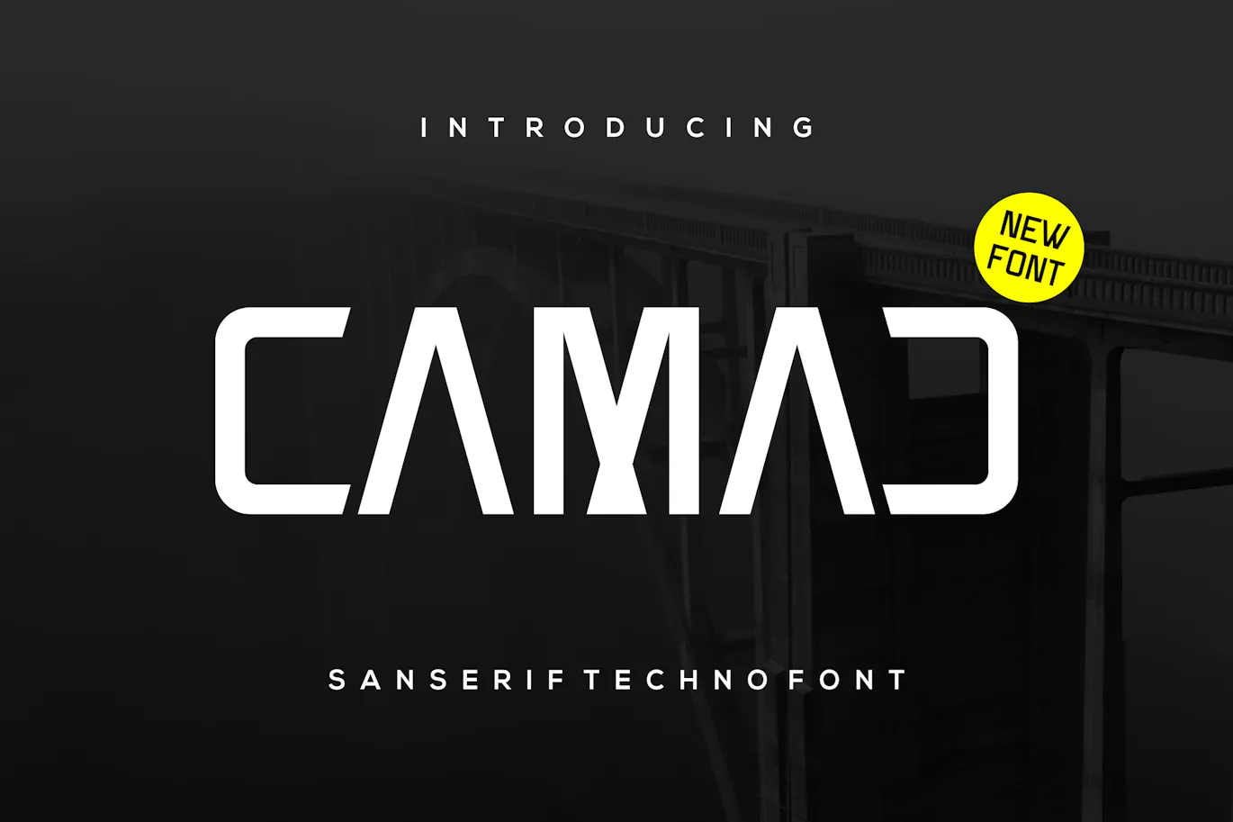 极简科技风格的英文无衬线电竞字体 - Camad
