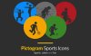 AE模板-奥运会体育运动项目人物形象动作MG图标动画 Pictogram Sports Icons