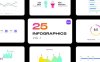 AE模板-25个彩色精美信息数据图表动画 Infographics Vol.1