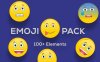 AE模板-100个可爱卡通表情符号动画 Emoji Animation Pack
