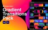 AE/PR脚本模板-100种彩色渐变图形动画转场过渡 Gradient Transitions Pack