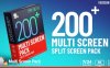 AE模板-120个多画面视频分屏网格组合动画预设 Multi Screen Pack V2