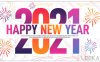 PR模板-12组现代设计2021新年快乐文字标题动画 Modern New Year Typography