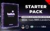 AE模板-游戏竞技美妆博主网络直播边框背景特效动画 Twitch Starter Pack