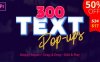 Premiere模板-300种时尚设计彩色渐变纹理描边文字标题动画预设 Text Popups