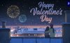 AE/PR模板-浪漫情人节二维场景卡通人物动画片头Happy Valentine’s Day Card Animation