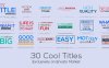 AE模板-30个简单彩色文字标题排版动画 30 Cool Titles