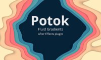 流体渐变着色特效动画生成工具 Potok v1.1.3 Win/MacAE插件