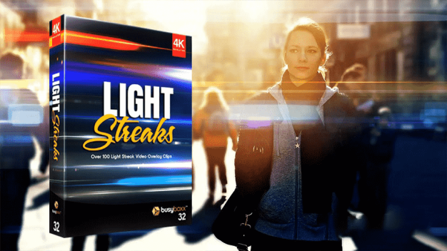 101组镜头光晕眩光滤镜条纹光效叠加动画4K分辨率视频素材 BBV32 – Light Streaks